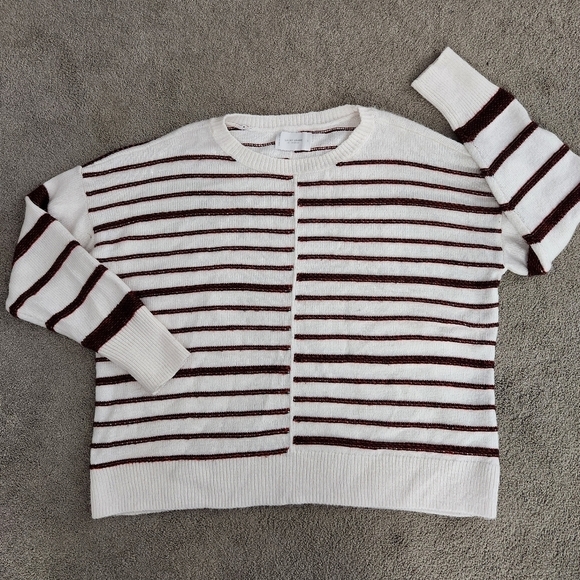 Lucky Brand Red Striped Sweater - Picture 4 of 13